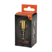 Лампа филаментная Шарик GL45 9.5Вт 950лм 2400К E14 золот. колба  604-137