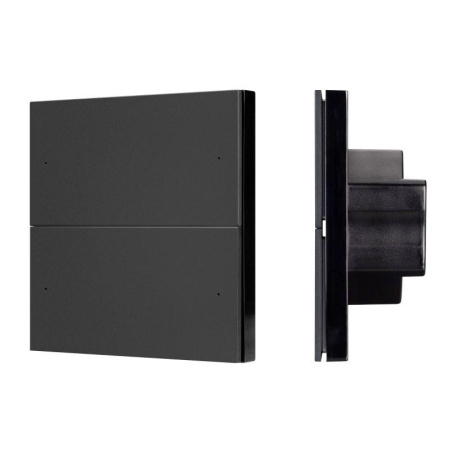 Панель кнопочная SMART-DMX512-801-22-4G-4SC-DIM-IN Black (230В 2.4G) (IP20 пластик)  039312