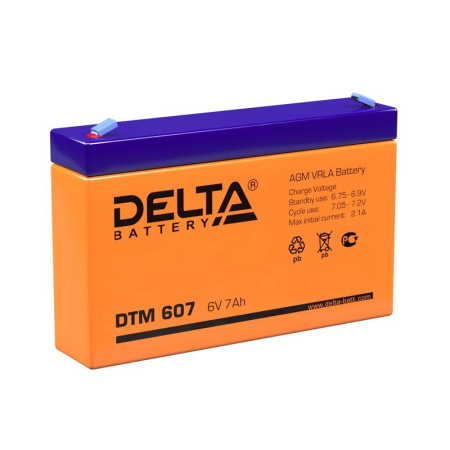 Аккумулятор UPS 6В 7А.ч  DTM 607