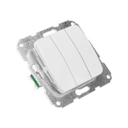 Выключатель 3-кл. СП DEA 10А механизм бел.  KR-78-0204