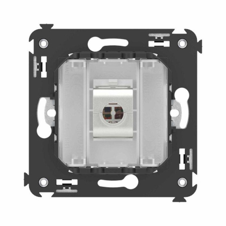 Розетка компьютерная 1-м СП Avanti "Белое облако" RJ45 кат.6A без шторок экранир. механизм  4400773