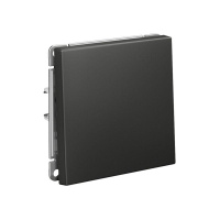 Выключатель кнопочный 1-кл. ArtGallery 10А механизм базальт SE GAL001415