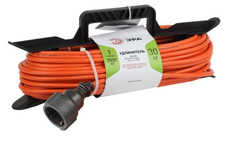 Удлинитель-шнур на рамке 1х30м с заземл. 16А IP20 UFx-1e-3х1.5-30m ПВС 3х1.5  Б0046830