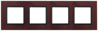 Рамка 4-м 14-5104-25 стекло Elegance бордо+антрацит ЭРА Б0034533