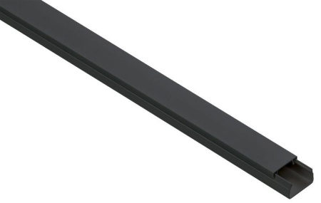 Кабель-канал 25х16 L2000 пластик ЭЛЕКОР черн.  EL-KK10-025-016-1-K02