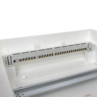 Основание комбинированного щита Nova 2 DIN-рейки + 3 монтаж. платы 5 габарит IP41 PROxima  nv-cbase-2+3