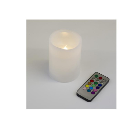 Фигура LED "Свеча" ULD-F052 RGB RC CANDLE на батарейках 2АА (не в/к). 7.5х10 см 1 светодиод. RGB свет пульт ДУ (в/к).  UL-00007258