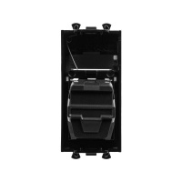 Розетка USB 3.0 1мод. Avanti "Черный матовый" тип А-А модульная  4412301