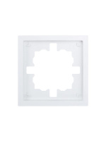 Рамка 1-мест. горизонт. ZIMA бел.  704-0200-146