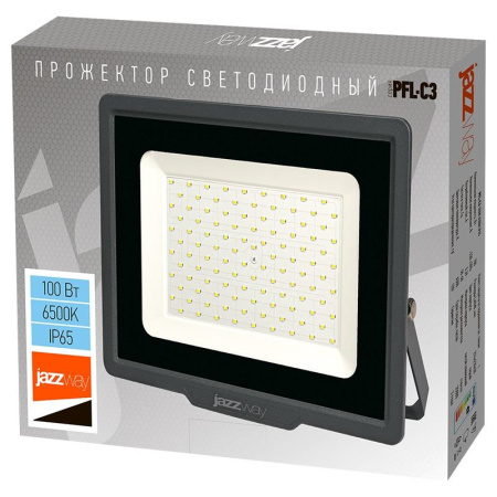 Прожектор светодиодный PFL-C3 100Вт 6500К IP65 ДО закален. прозр. стекло Pro  5023628A