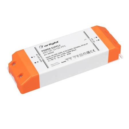 Блок питания ARV-SP-24150-PFC (24В 6.25А 150Вт) (IP20 пластик)  039239