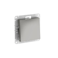 Выключатель 1-кл. AtlasDesign (сх. 1) 10AX быстрозажим. клем. механизм сталь SE ATN000911S