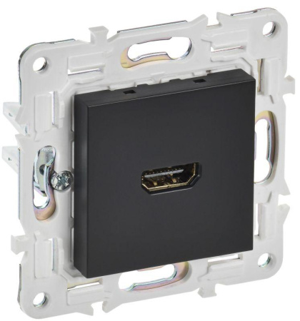 Розетка HDMI SKANDY SK-H01Bl черн.  SK-H10-K02
