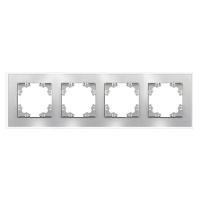 Рамка 4-м Афина стеклянная серебр. UNIVersal 2269