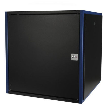 Шкаф настенный 19дюйм 12U 600х600 дв. метал. черн.  DR-610221