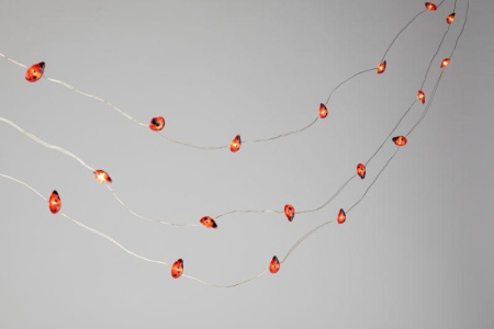 Гирлянда садовая ERASF23-19 "Божьи коровки" на солнечной батарее 25LED 7м (дл. раб част. 5м) 2 режима ЭРА Б0062368