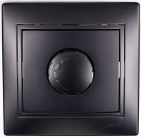 Светорегулятор СП 1000Вт Mira со вставкой черн. бархат  701-4242-157