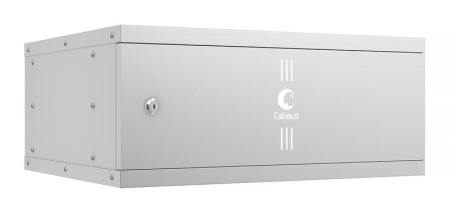 Шкаф телекоммуникационный настенный разборный LIGHT WSC-05D-4U55/45m 19дюйм 4U дверь метал. сер.  10185c