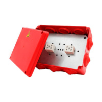 Коробка распределительная огнестойкая 190х140х70мм IP54 КРОПС-П5 FRJB-KM-P5-10-12-КРОПС-IP54 КРОПС-П5 для кабелей до 10кв.мм 12 клемм КМ KR0072
