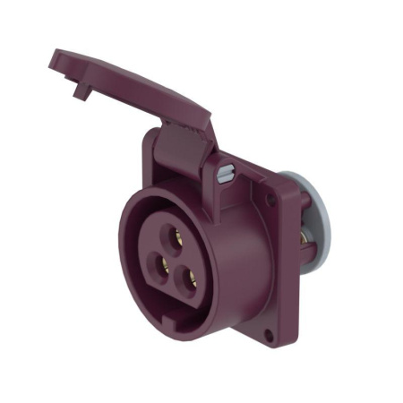 Розетка панельная PSS IP44 32А 3P 25В  PSS034-032-02