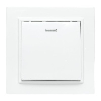 Выключатель 1-кл. СП Минск 10А IP20 с индикатором бел. Basic  ERV10-121-10