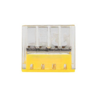 Клемма строительно-монтажная СМК 2273-244 4-проводная 0.5-2.5кв.мм с пастой (блист.5шт) PROxima  plc-smk-2273-244b