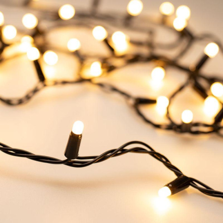 Гирлянда светодиодная ARD-STRING-CLASSIC-10000-BLACK-100LED-MILK-STD Warm230В 7Вт IP65  028209