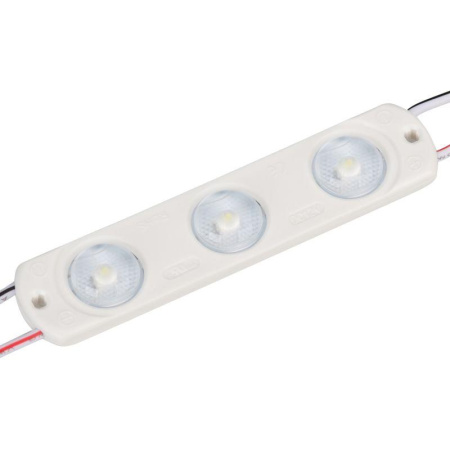 Модуль светодиодный герметичный CRAFT-2835-3-12V White 170deg 1.2Вт IP67 80х17.5мм закрытый (уп.100шт)  024839