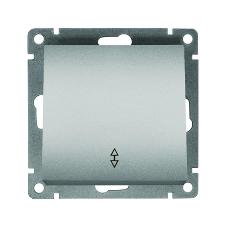 Переключатель проходной 1-кл. СП Афина 10А IP20 механизм серебр.  A0025-S