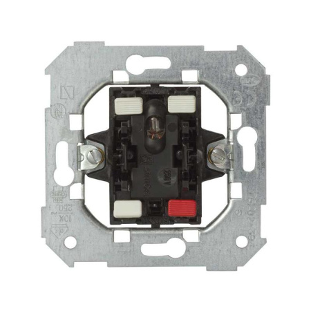 Переключатель проходной 1-кл. СП  82 10А IP20 с подсветкой механизм  75202-39