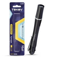 Фонарь ручной на батарейках AAAx2 анодированный алюм.  TKE-RF-B-05 Фонарь ручной на батарейках AAAx2 анодированный алюм.  TKE-RF-B-05