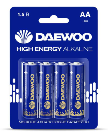 Элемент питания алкалиновый AA/LR6 1.5В High Energy Alkaline 2021 BL-4 (уп.4шт)  5030329