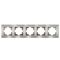 Рамка 5-м Афина стеклянная мокко UNIVersal 2288