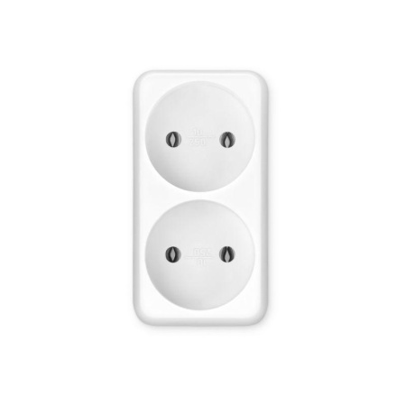 Разветвитель 2-м без заземл. 16А IP20 BU-PS2-W бел.  352746