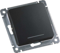 Механизм кнопки звонковой СП 1-кл 16А 250В с индик. черн.  ВС10-432-08