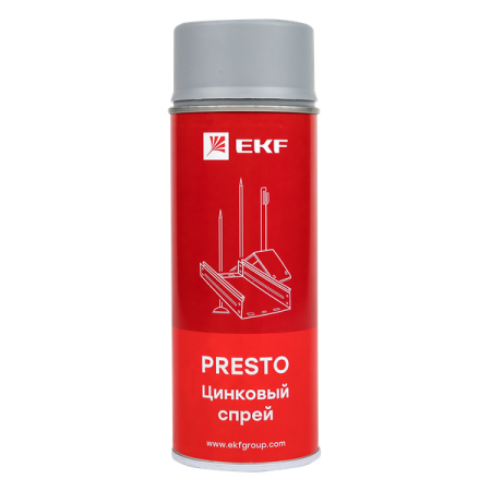 Спрей цинковый "Presto" 400мл  lp-zinc
