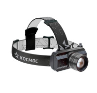 Фонарь аккумуляторный налобный XPE 3Вт с зумом литиевый аккум. 1.2А.ч ЗУ Micro USB шнур (в компл.)  KocH3WZoo