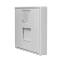 Панель лицевая 1 порт 45х45 Keystone шторка  10-0304