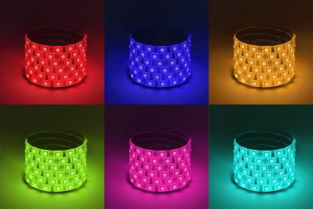Лента светодиодная LS5050-14.4-60-12-RGB-IP65-2year-5m KU-5050AD-60D-RGB разноцвет. (уп.5м)  Б0044123