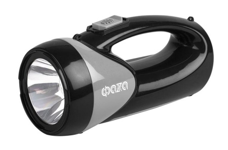 Фонарь аккумуляторный универсальный AccuF8-L1W/L12-bk 1Вт 100лм + боков. панель 12х0.5Вт 110лм аккум. 0.9А.ч ЗУ: 220В/12В IP20 черн.  5008908