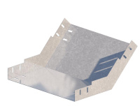 Лоток угловой вертикальный вверх 600х150 сталь 0.7мм ЛМс-45В цУТ2.5 СОЭМИ Н0122350718