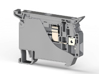 Клеммник с держ. предохр. (5х20 5х25) до 10А на DIN-рейку 6кв.мм сер. ASK 5  353409