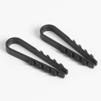 Дюбель-хомут для круглого кабеля 5-10мм черн. (уп.100шт)  TKE-DH-5-10-C05