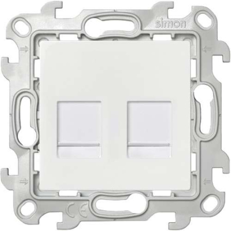 Розетка компьютерная 2-м СП  24 RJ45 кат.5E UTP IP20 механизм бел.  2450593-030