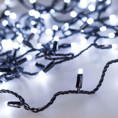 Гирлянда светодиодная ARD-STRING-CLASSIC-10000-BLACK-100LED-MILK-FLASH White230В 7Вт IP65  031207