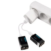 Аккумулятор литиевый "крона" 9В Li-Ion 4100мА.ч (зарядка от Type-C; шнур в комплекте) BL-2 (уп.2шт)  5061699