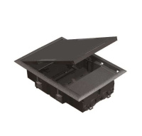 Лючок 2 S-мод. горизонт. подкл. глуб. 69мм посадка 250х178мм сер.  Connect SF200-1