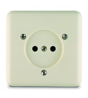 Розетка 2-м СП без заземл. MAKEL 16014