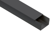 Кабель-канал 60х40 L2000 пластик ЭЛЕКОР черн.  EL-KK10-060-040-1-K02