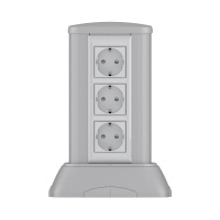 Мини-колонна 0.25м алюм. сер. метал. RAL 9006  19524